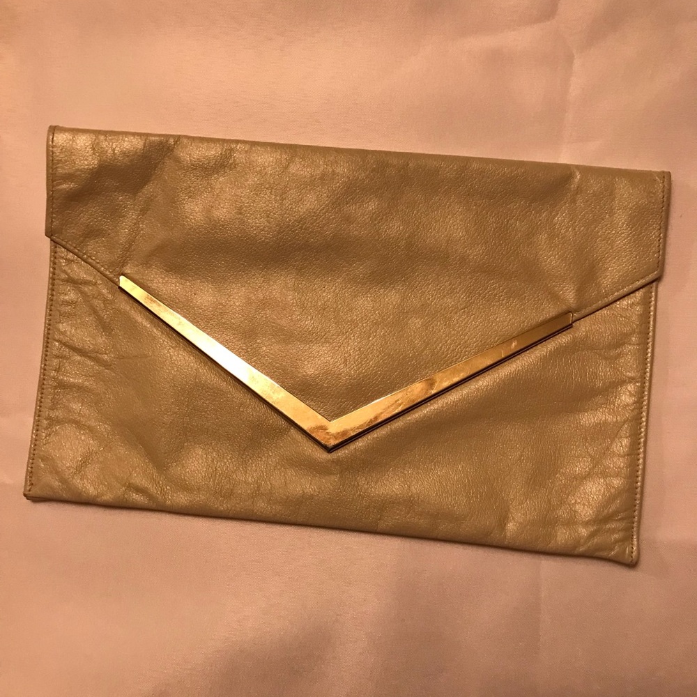 Vintage leather clutch